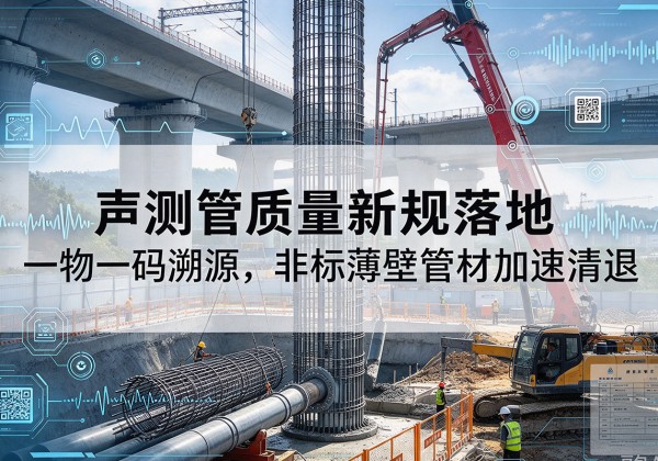 孝感声测管质量新规落地，一物一码溯源，非标薄壁管材加速清退
