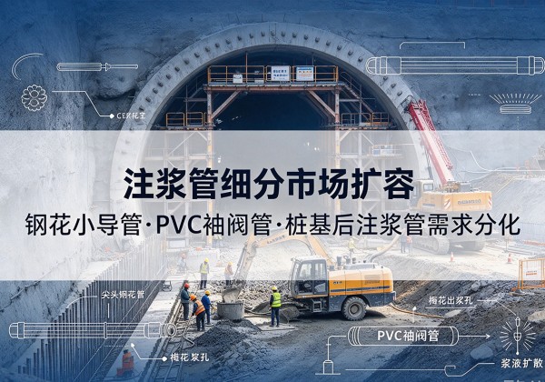 孝感注浆管细分市场扩容，隧道钢花小导管、PVC 袖阀管、桩基后注浆管需求分化
